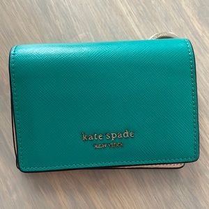 Kate Spade New York Small Flap Turquoise Wallet